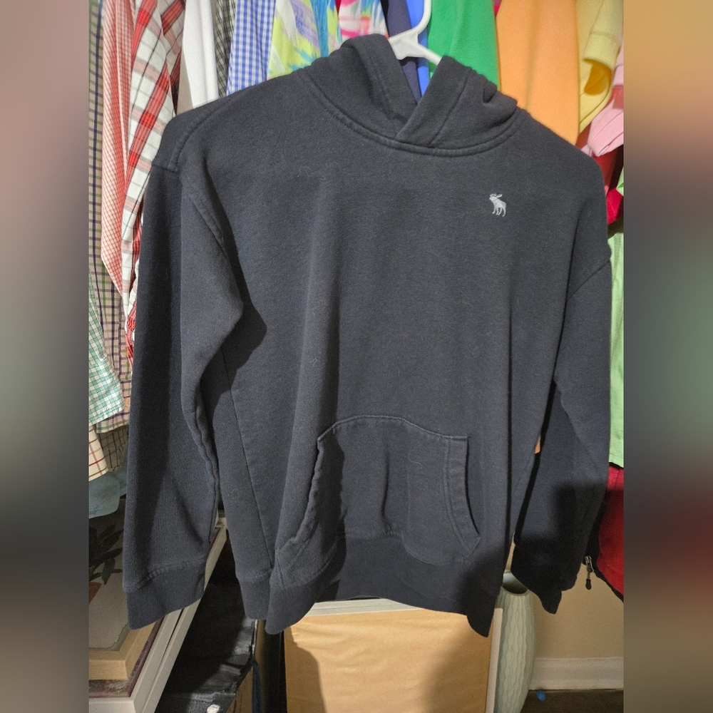 Abercrombie Kids Black Relaxed Fit Hoodie